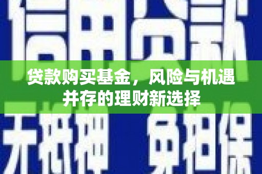 灵武贷款购买基金，风险与机遇并存的理财新选择