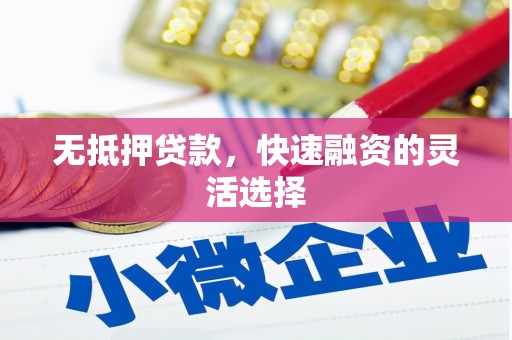 西海岸无抵押贷款，快速融资的灵活选择