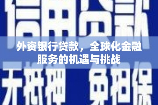 永寿外资银行贷款，全球化金融服务的机遇与挑战