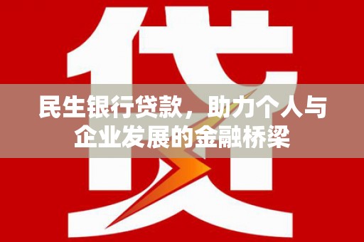嘉兴民生银行贷款，助力个人与企业发展的金融桥梁