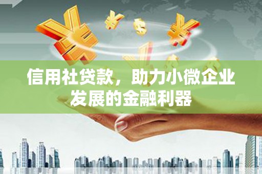 青铜峡信用社贷款，助力小微企业发展的金融利器