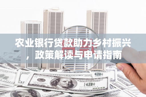 东区农业银行贷款助力乡村振兴，政策解读与申请指南