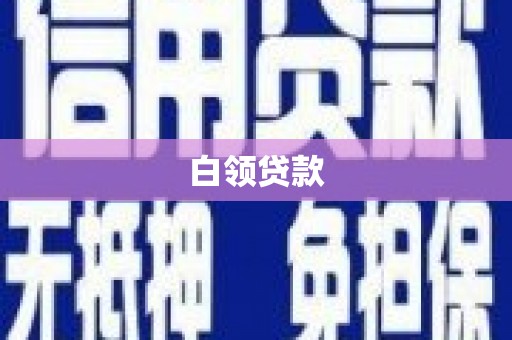 普湾新区白领贷款