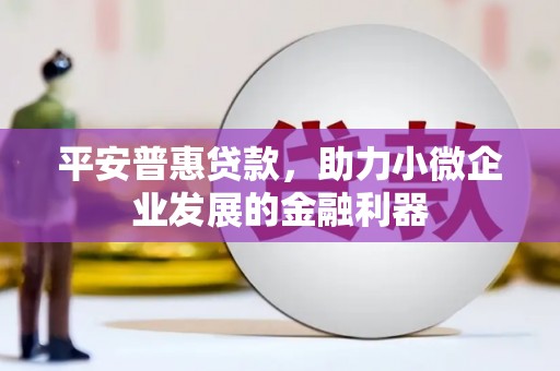 会昌平安普惠贷款，助力小微企业发展的金融利器